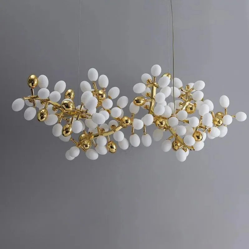 Escamoles Horizontal Grape Branch Chandelier