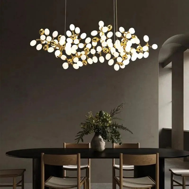 Escamoles Horizontal Grape Branch Chandelier