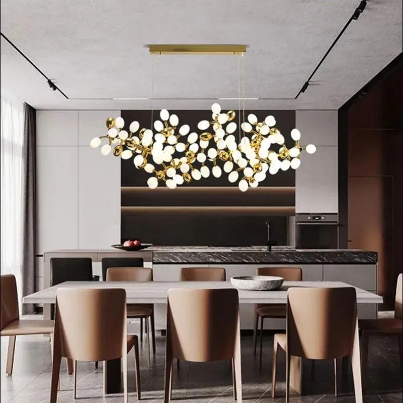 Escamoles Horizontal Grape Branch Chandelier