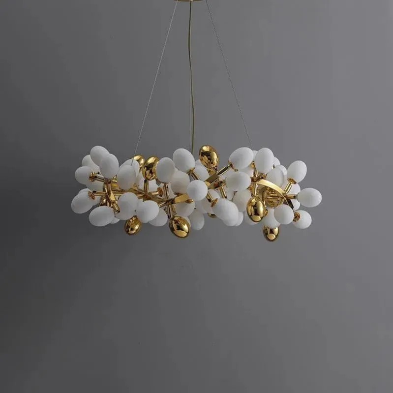 Escamoles  Round Modern Grape Branch Chandelier
