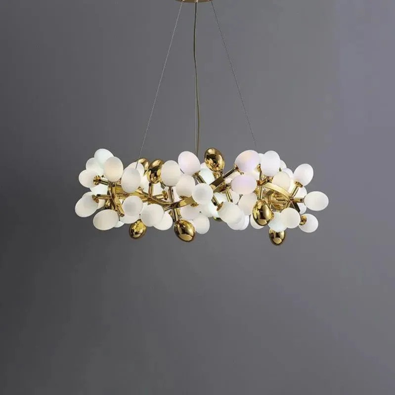 Escamoles  Round Modern Grape Branch Chandelier