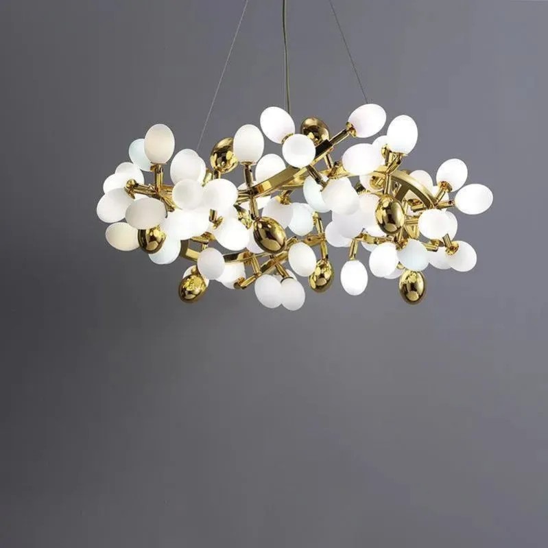Escamoles  Round Modern Grape Branch Chandelier