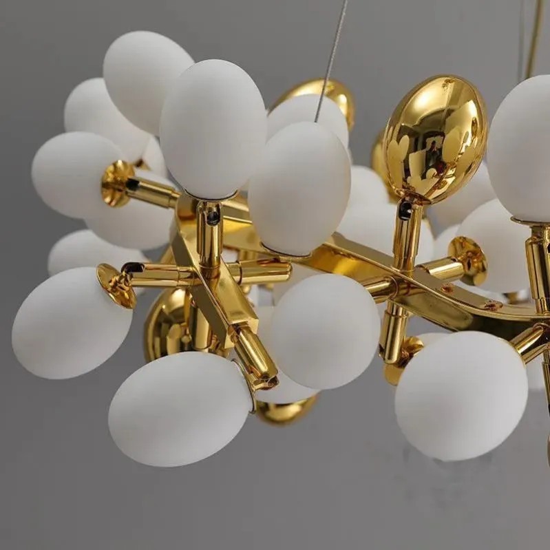Escamoles  Round Modern Grape Branch Chandelier