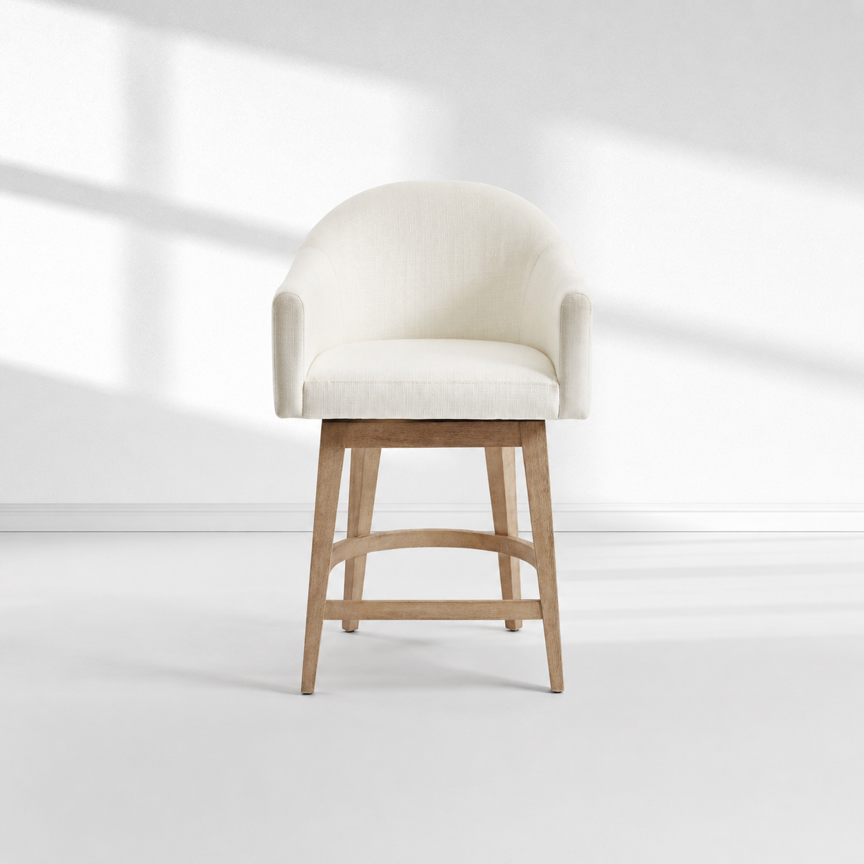 Galen Upholstered Swivel Bar Stool