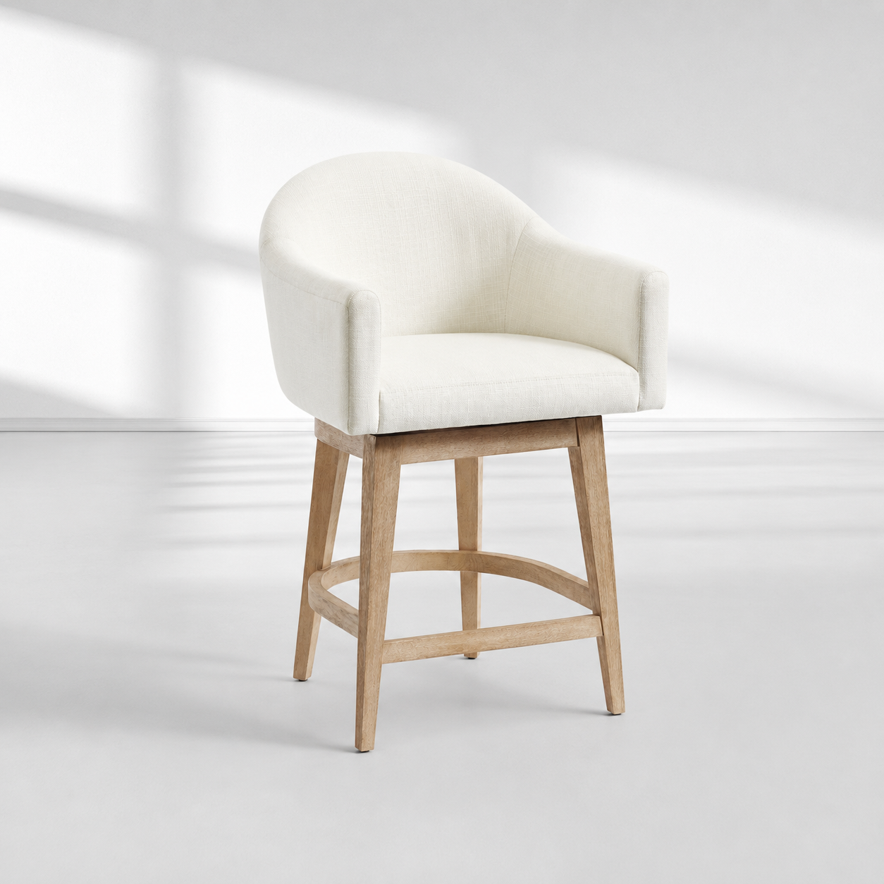 Galen Upholstered Swivel Bar Stool