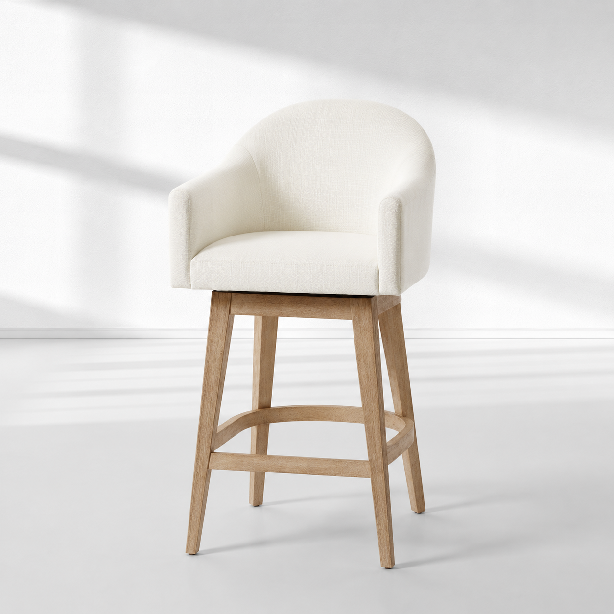 Galen Upholstered Swivel Bar Stool