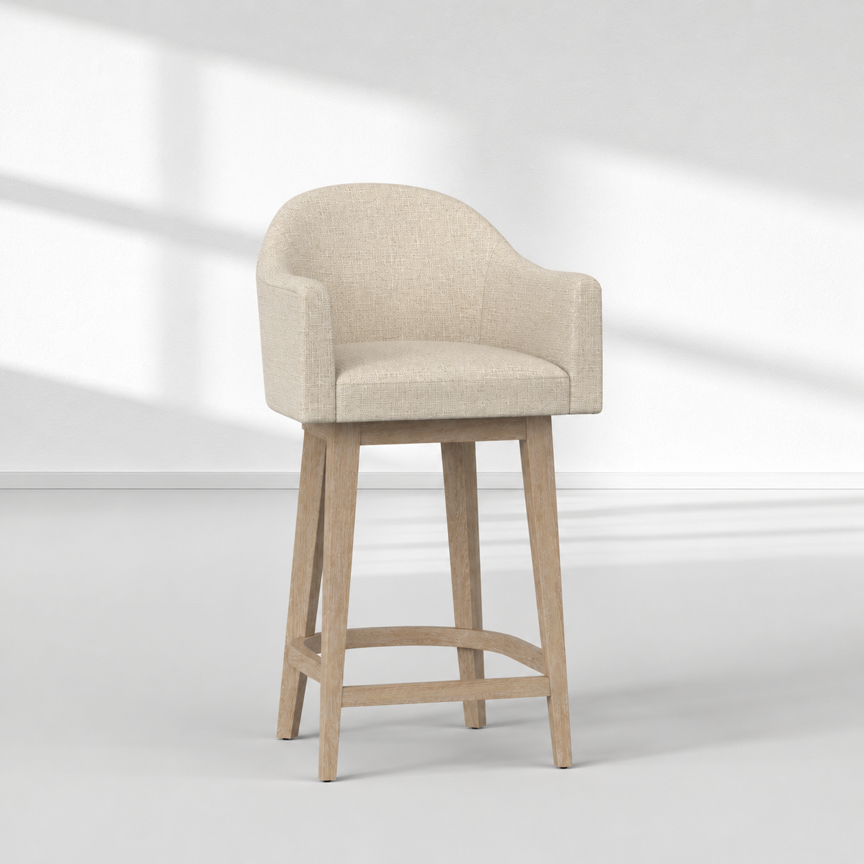 Galen Upholstered Swivel Bar Stool