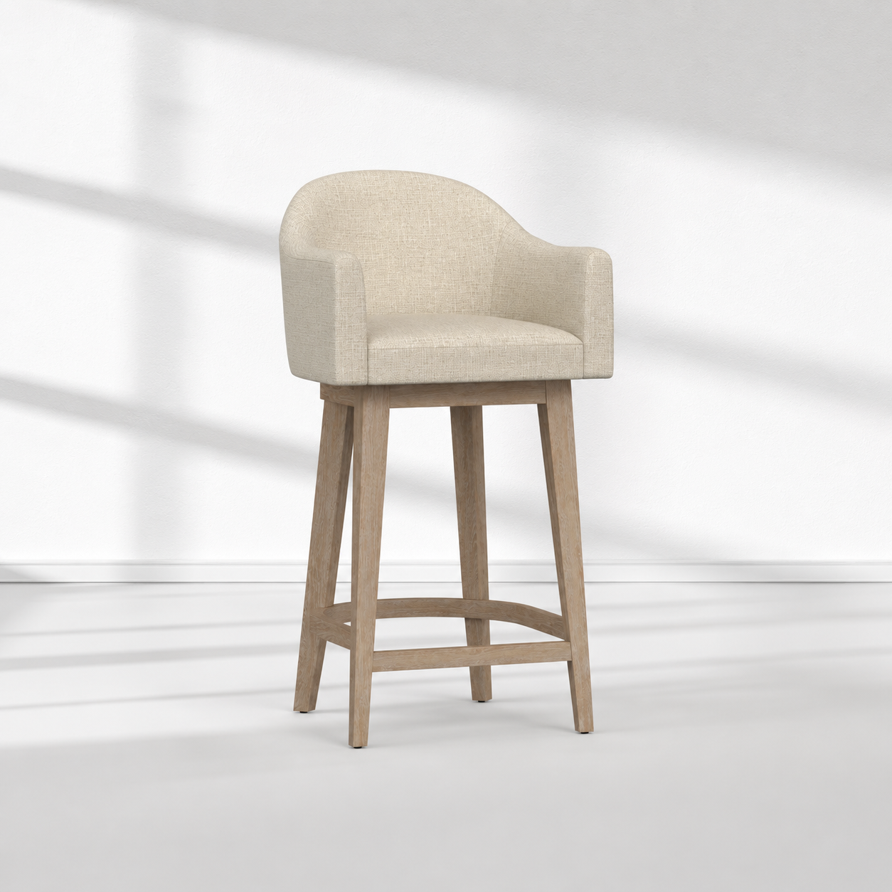 Galen Upholstered Swivel Bar Stool