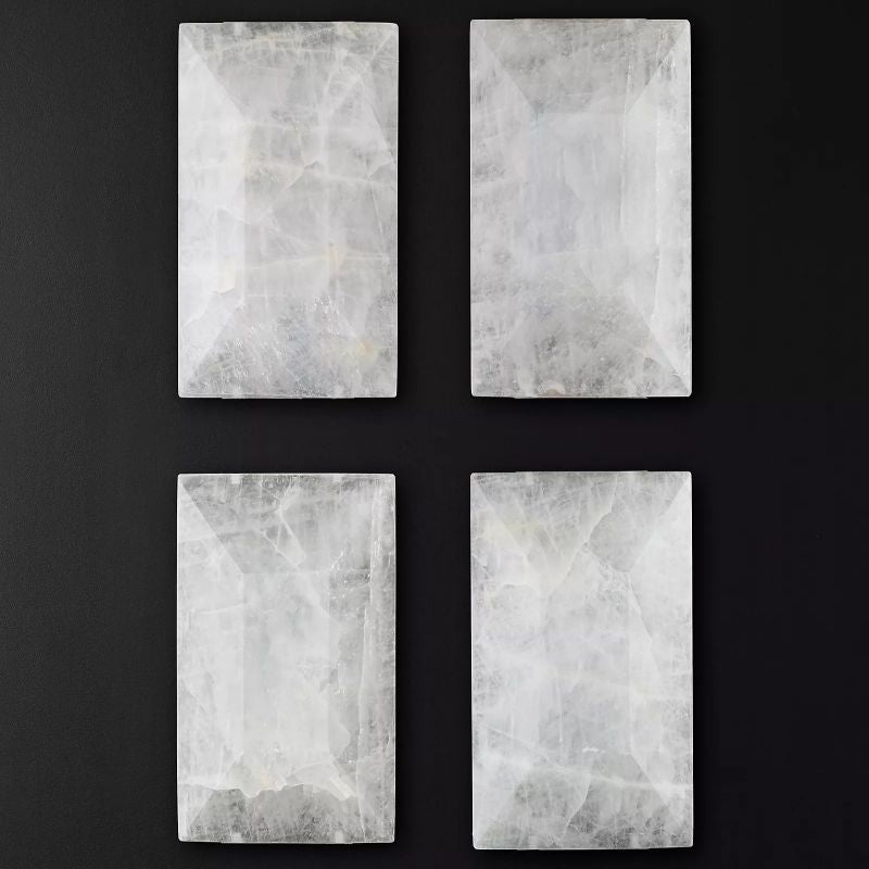 Harson Calcite Rectangular Chandelier 42" - thebelacan