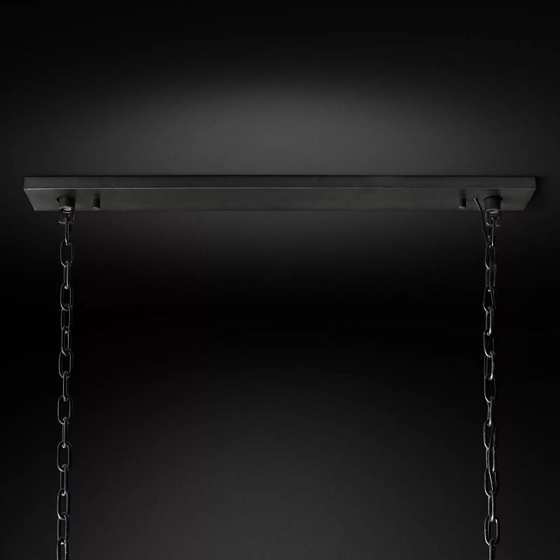 Harson Calcite Rectangular Chandelier 42" - thebelacan