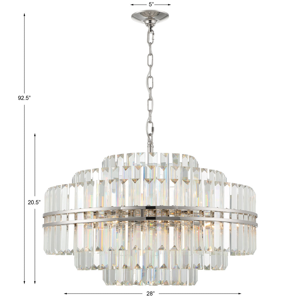 Hayes 16 Light 28" Chandelier Ceiling Light - thebelacan