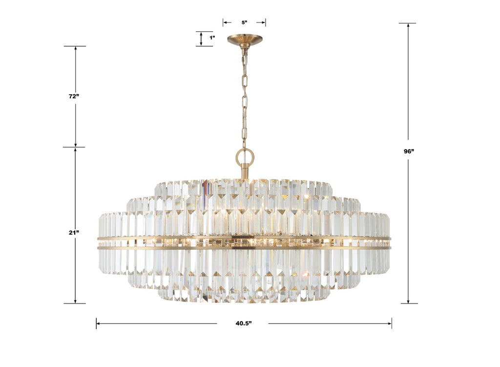 Hayes 32 Light 40.5" Chandelier Ceiling Light - thebelacan