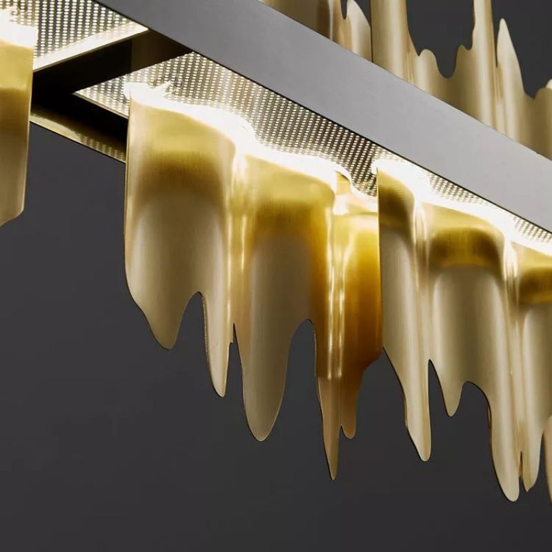 Hill Modern Sculpture Linear Chandelier - thebelacan