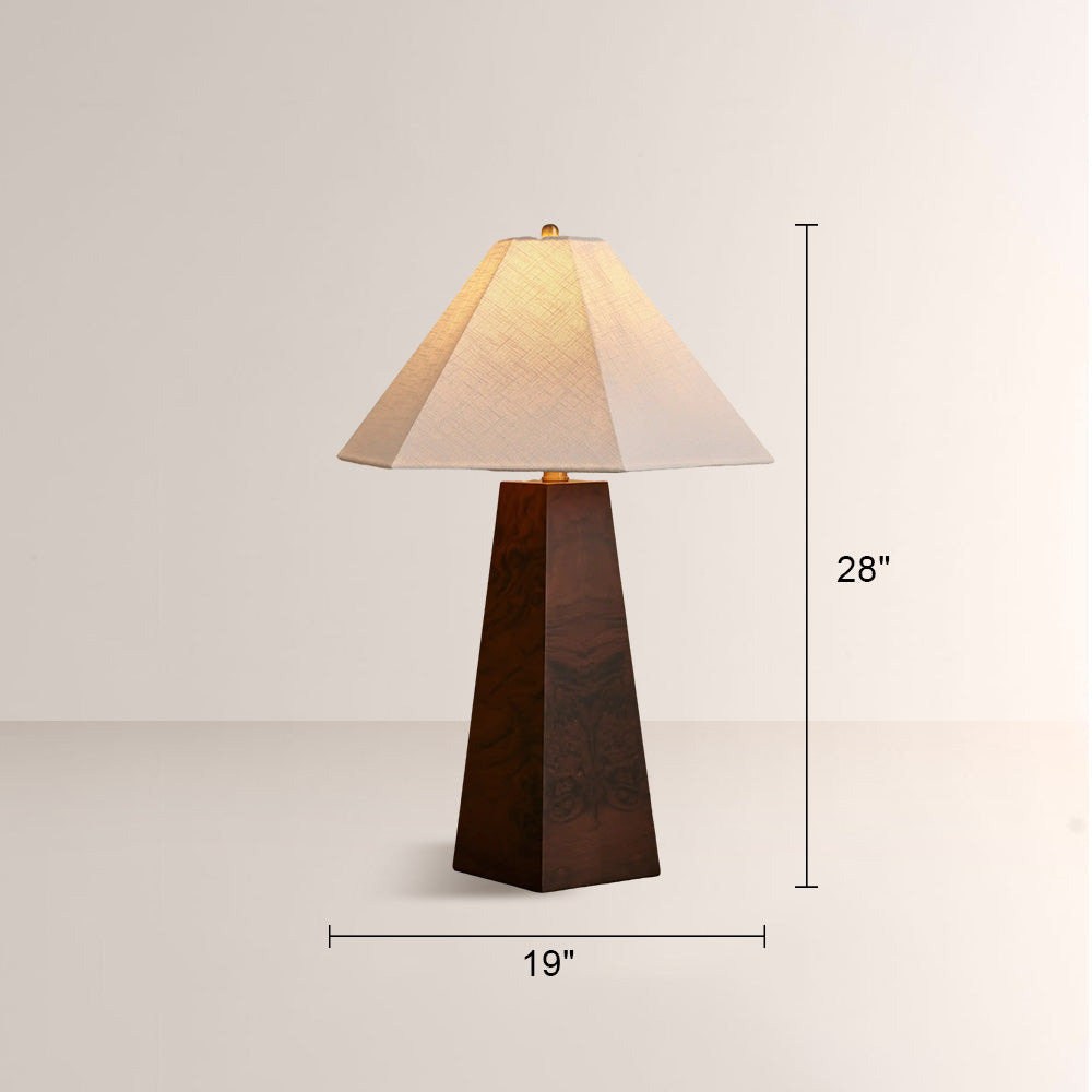 Hilrom Solid Wood Table Lamp