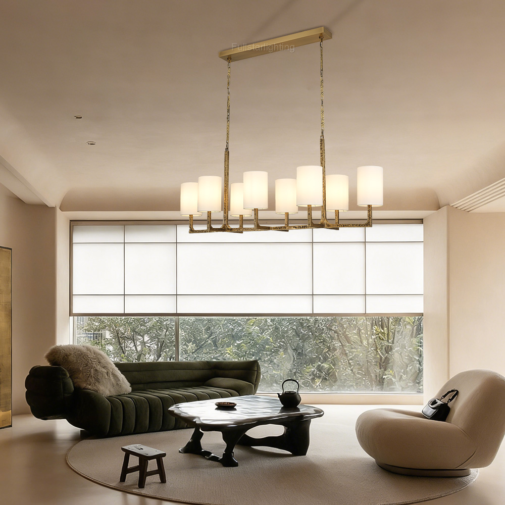 Wright Linear Chandelier 54"L 72"L
