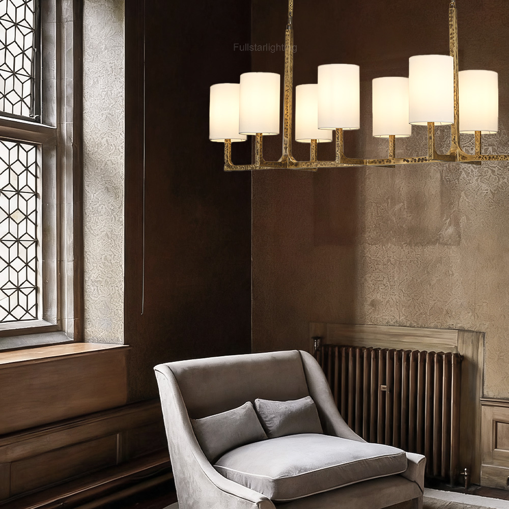 Wright Linear Chandelier 54"L 72"L
