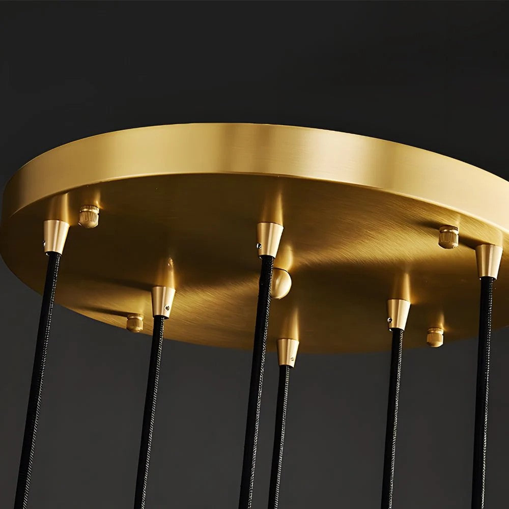 Tall Spiral Crystal Chandelier for Staircase