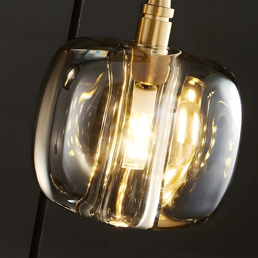 Tall Spiral Crystal Chandelier for Staircase