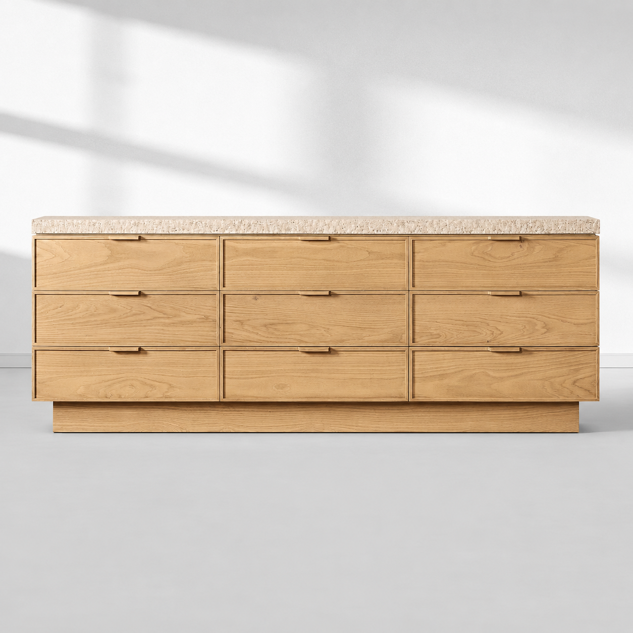Lumi 9-Drawer Dresser For Living Room 