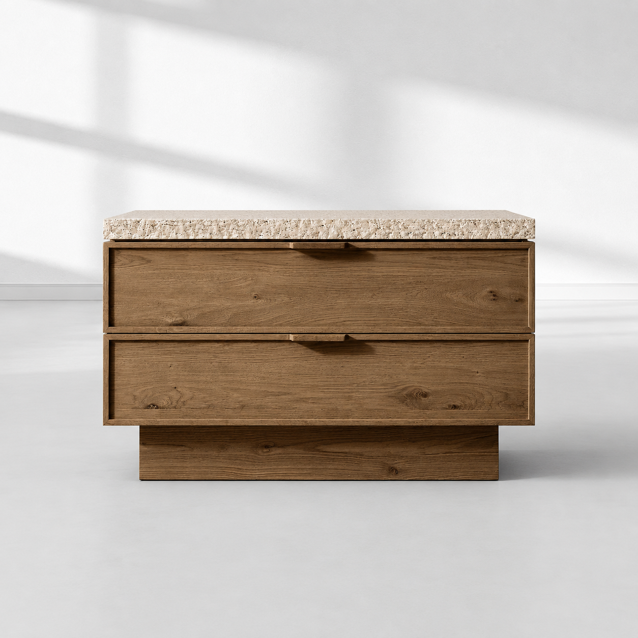 Lumi Closed Nightstand For Bedroom 
