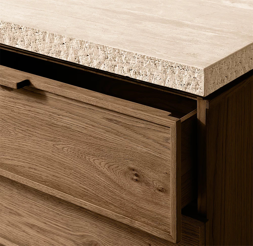 Lumi Closed Nightstand For Bedroom 