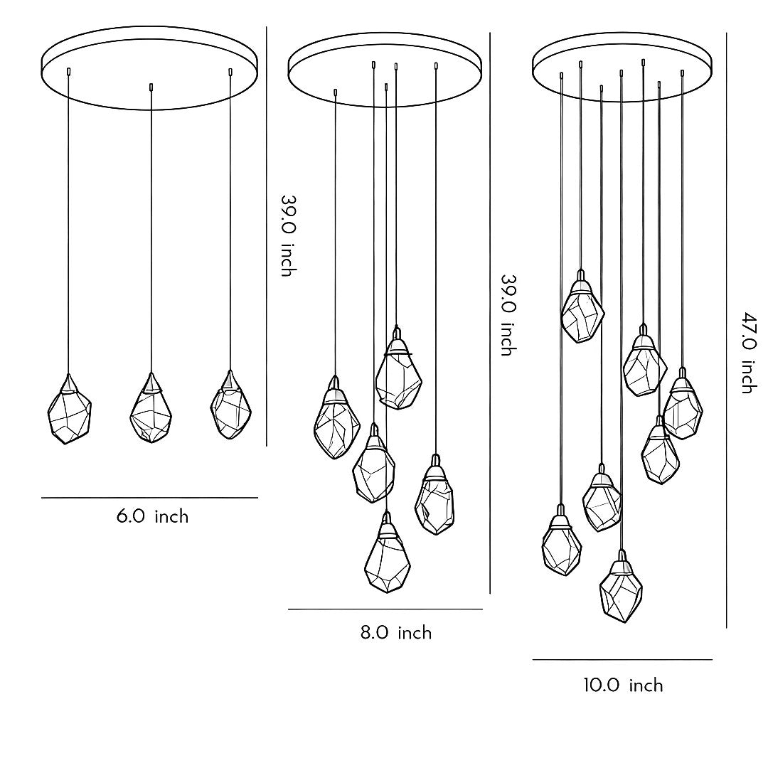 Modern Luxury Staircase Chandelier Spiral Crystal High Ceiling Light