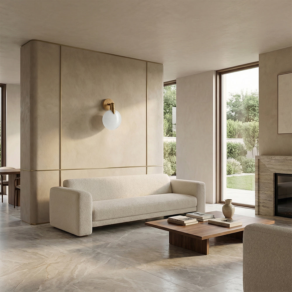 Lyle Orb Single Glass Wall Sconce