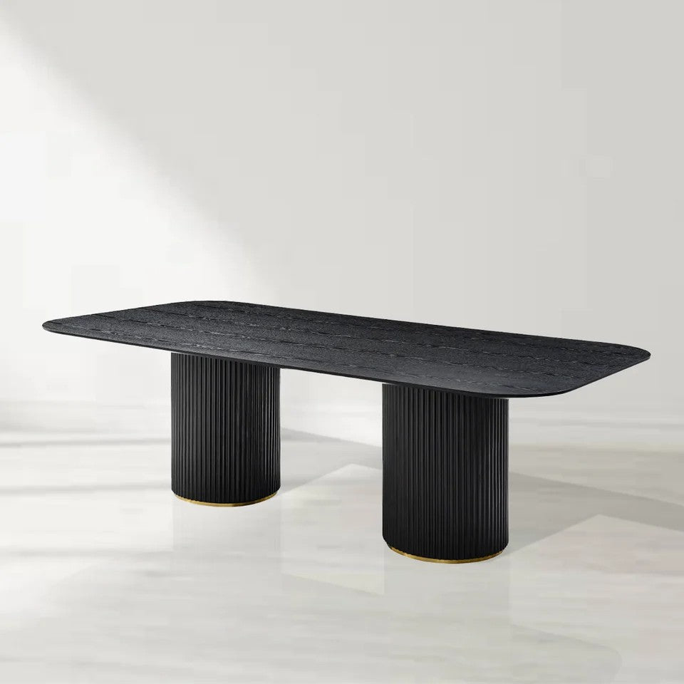 Natura Wood Dining Table 94.5"W For Dining Room 