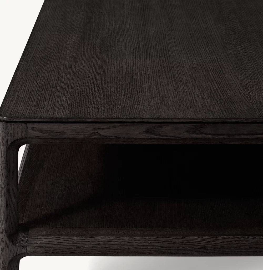 Reed Rectangular Oak Coffee Table