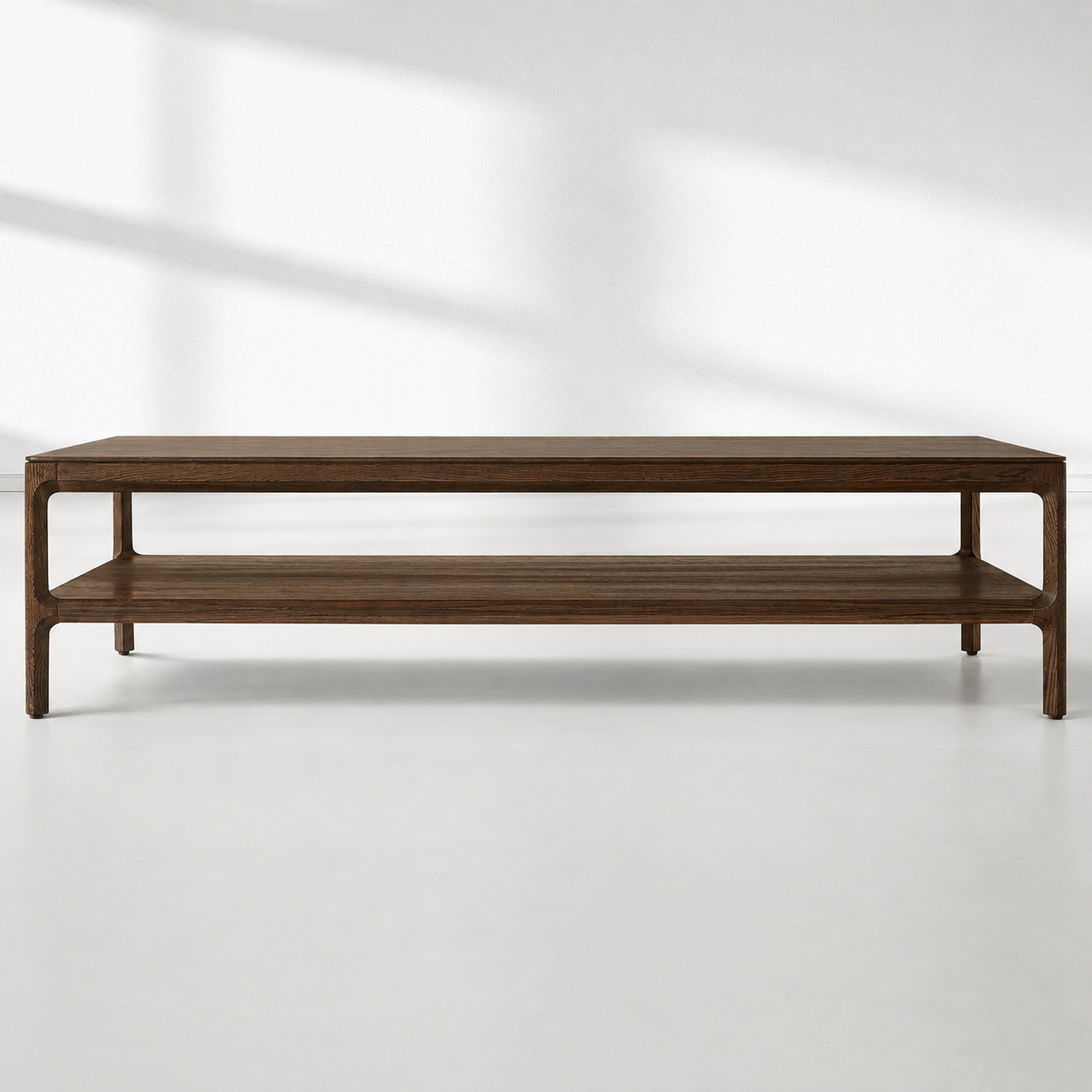 Reed Rectangular Oak Coffee Table