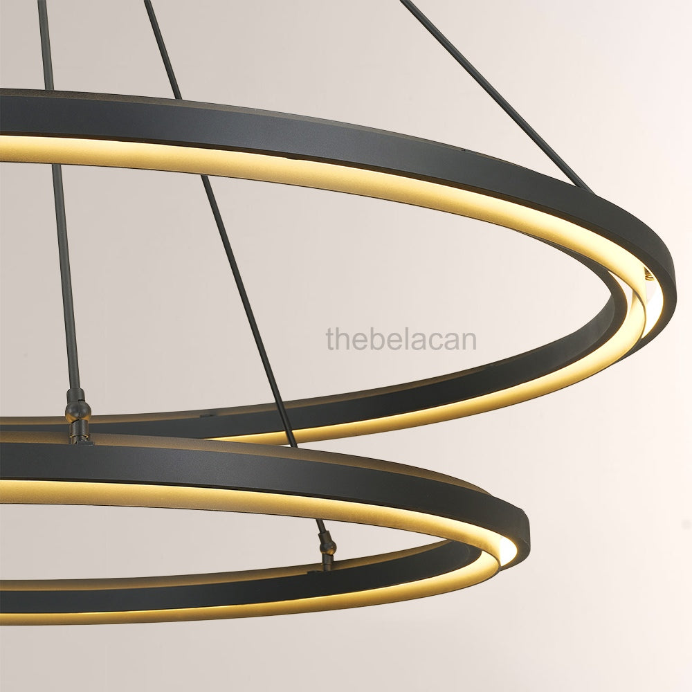 Peral 2-Tier Round Chandelier 60" - thebelacan