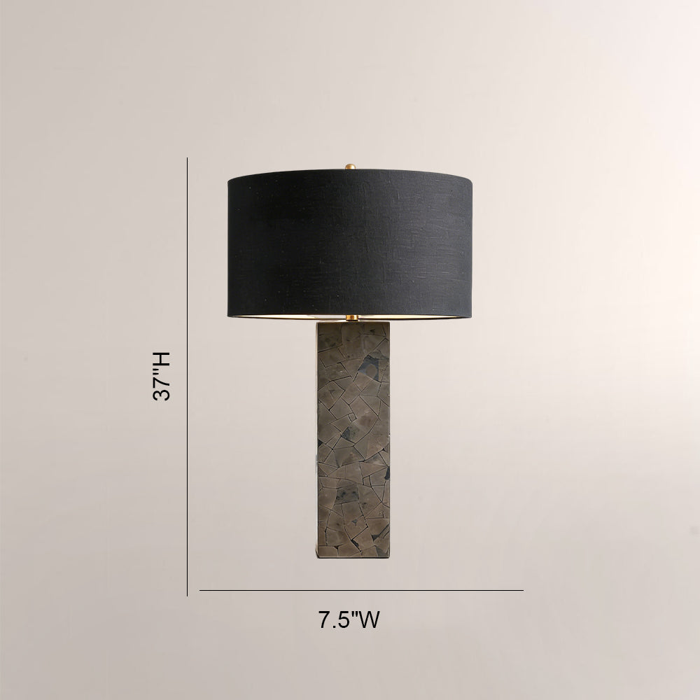 Pyrit Mosaic Metal Table Lamp