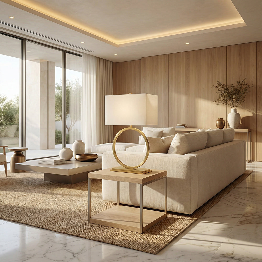 Rythme Halo Circular Base Table Lamp