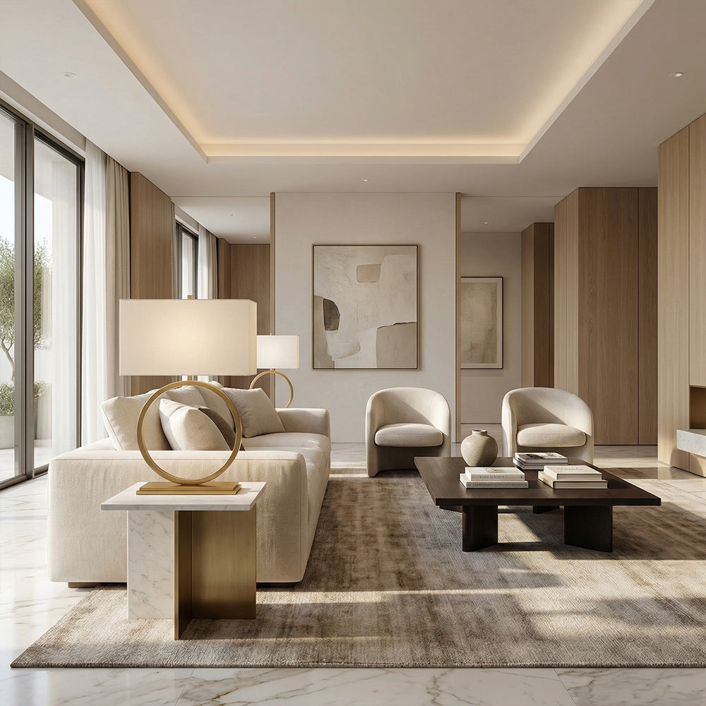 Rythme Halo Circular Base Table Lamp