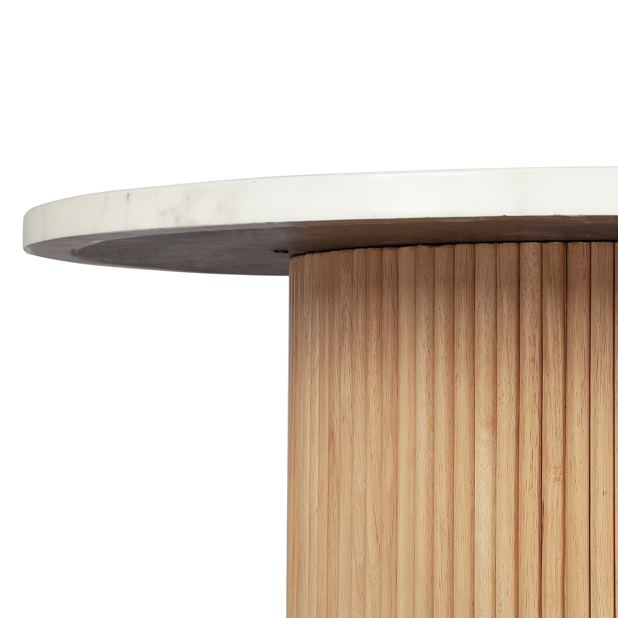 Riven Round Marble Coffee Table