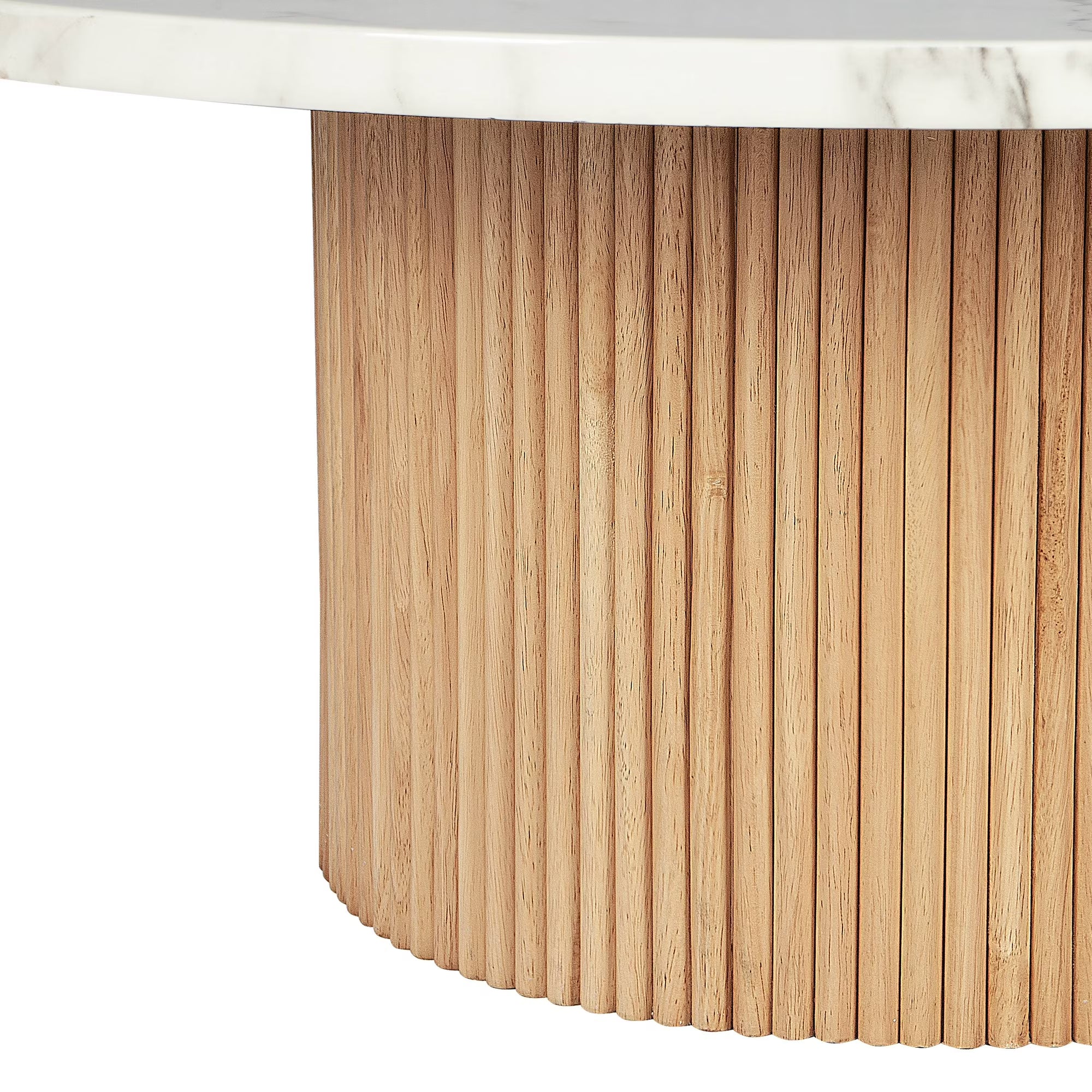 Riven Round Marble Coffee Table