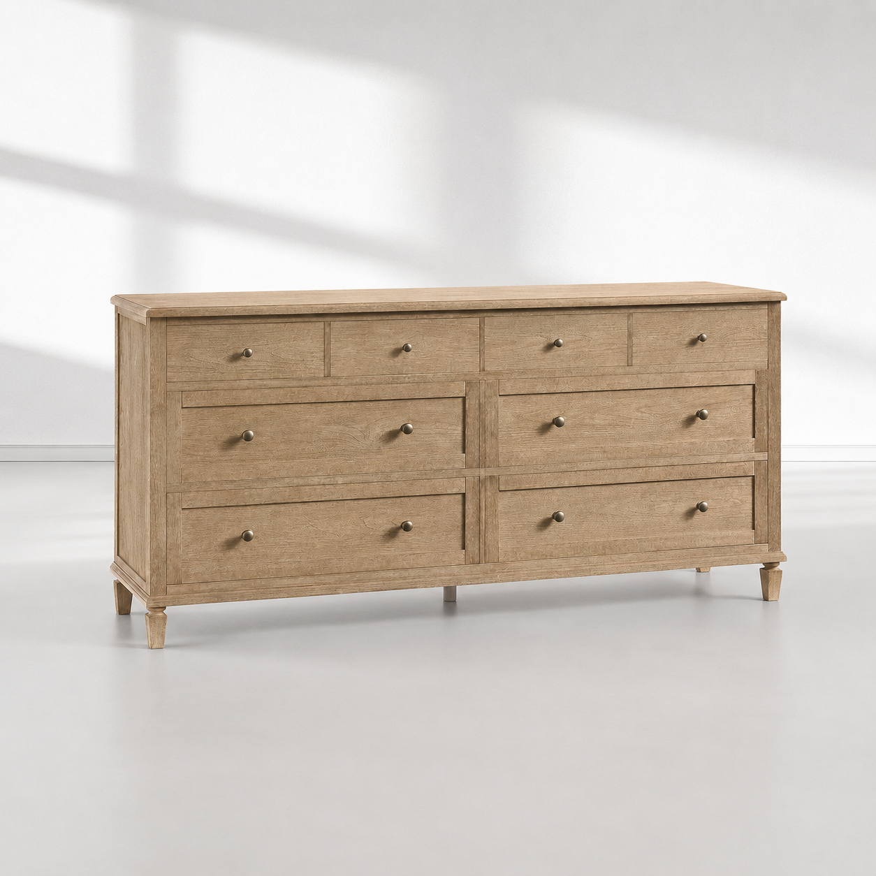 Ruston 8-Drawer Oak Dresser