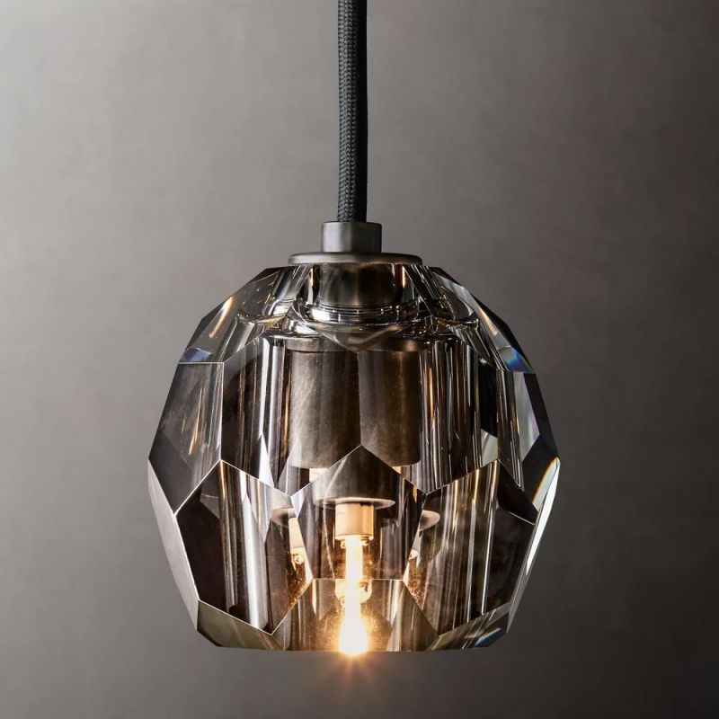 Kelly Clear Glass Cord  Pendant