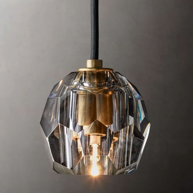 Kelly Clear Glass Cord  Pendant