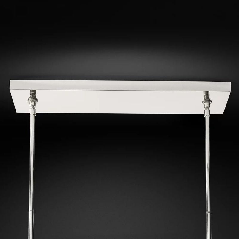Kristina Glass Double Linear Chandelier 60''