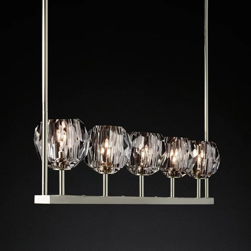 Kristina Glass Linear Chandelier 48''