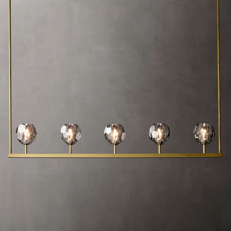 Kristina Glass Linear Chandelier 48''
