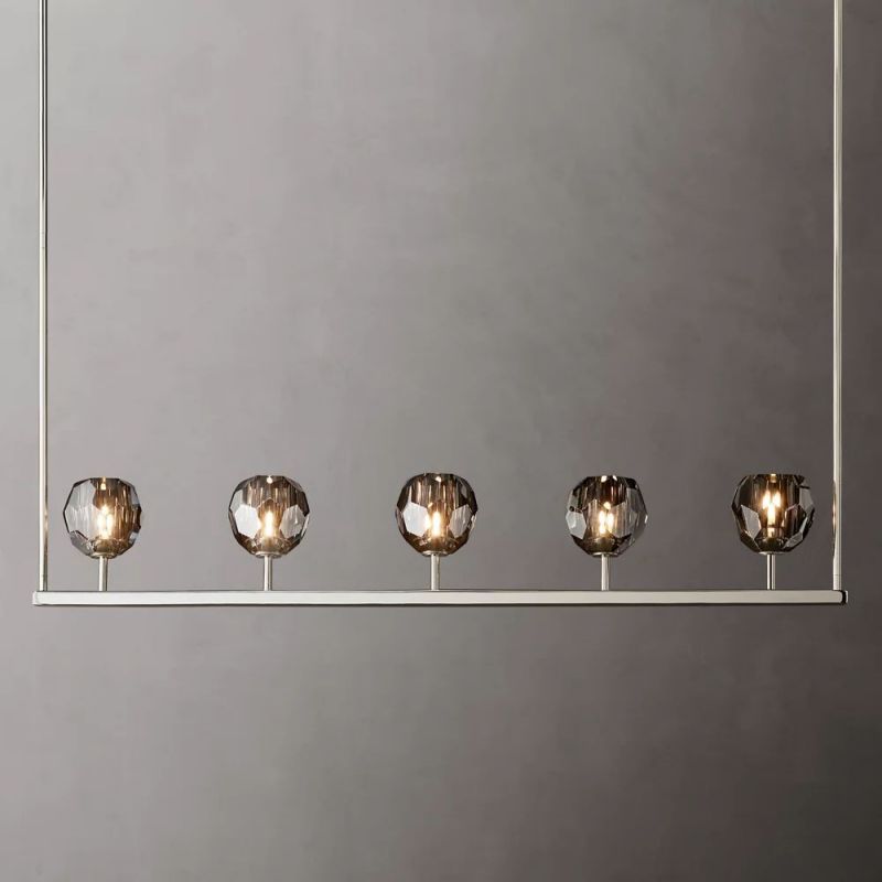 Kristina Glass Linear Chandelier 48''