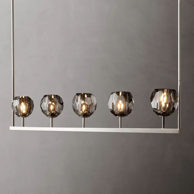 Kristina Glass Linear Chandelier 48''