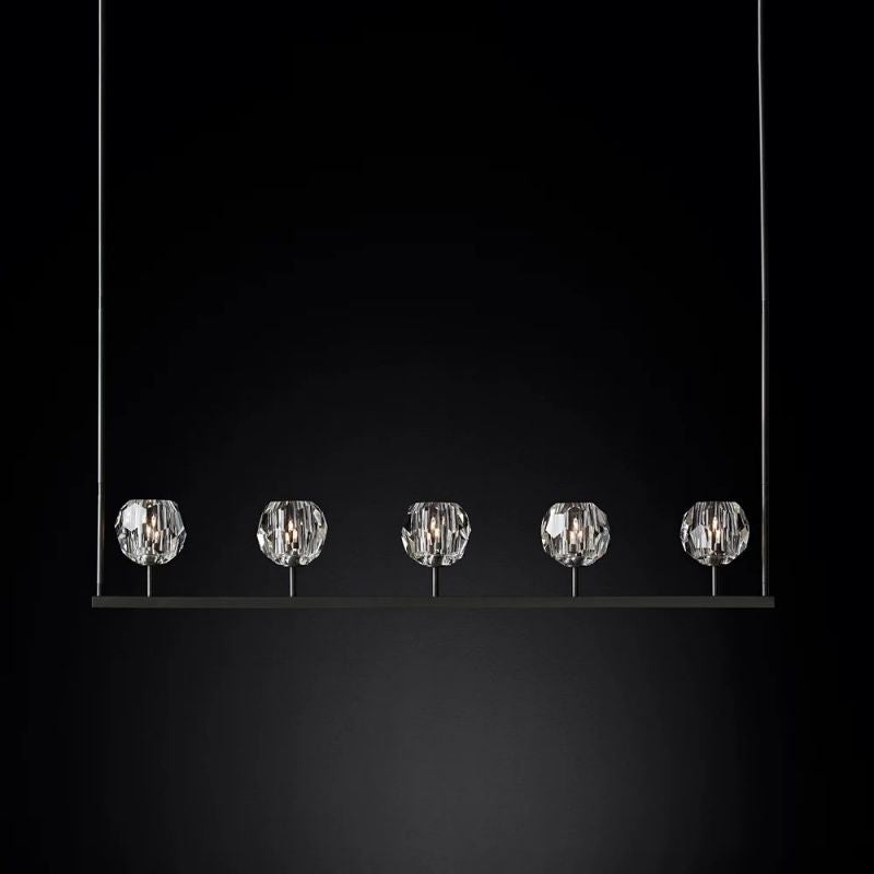 Kristina Glass Linear Chandelier 48''