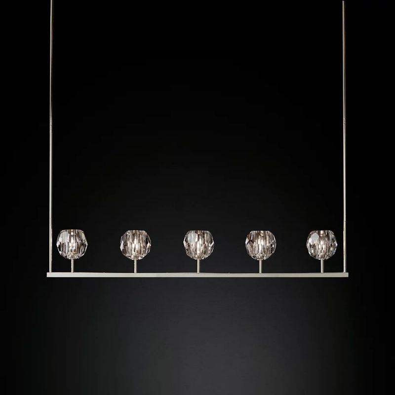 Kristina Glass Linear Chandelier 48''