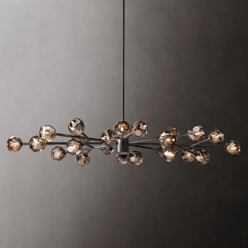 Kristina Glass Oval Chandelier 72''