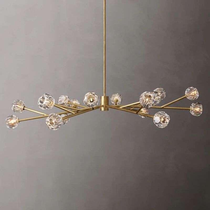Kristina Glass Round Chandelier 72''