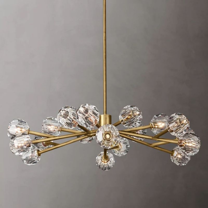 Kelly Glass Round Chandelier 48''