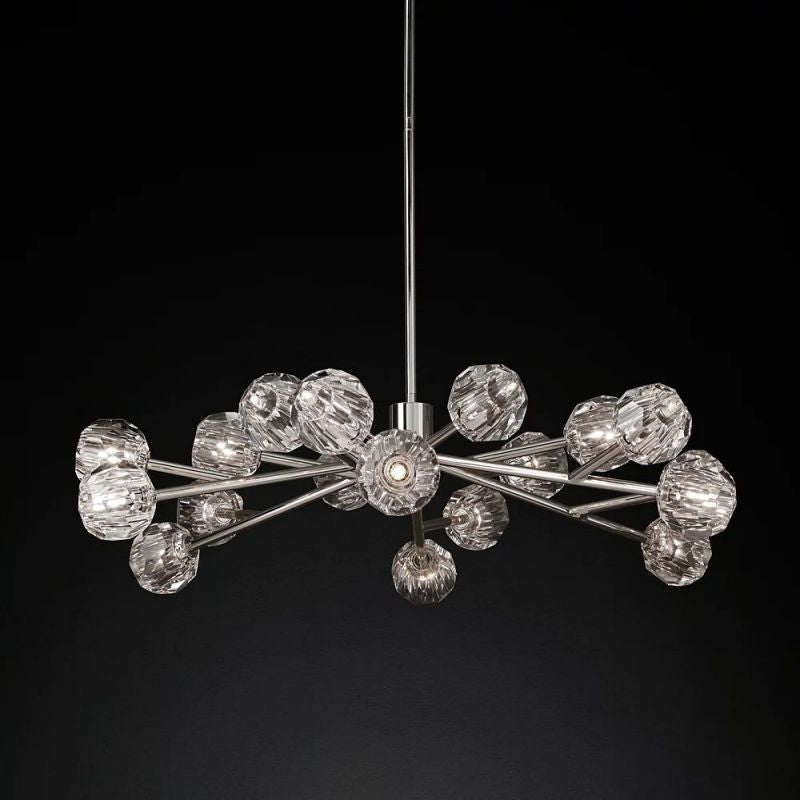 Kelly Glass Round Chandelier 48''